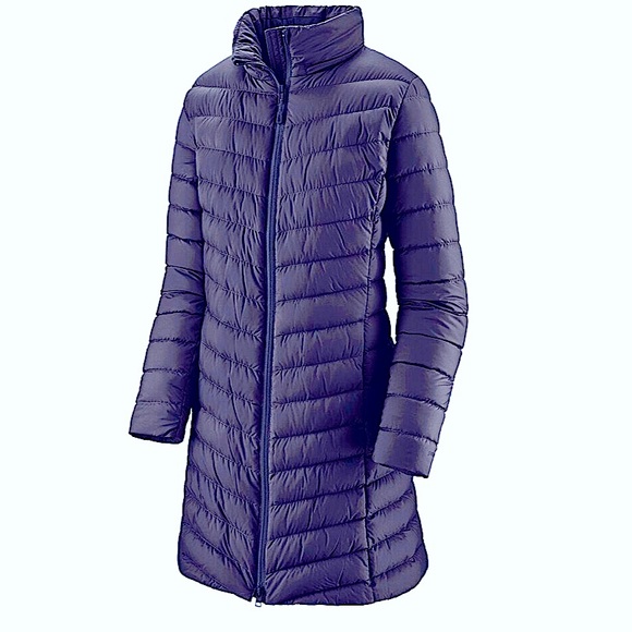 Women's Silent Down Parka - Navy - Picture 1 of 3